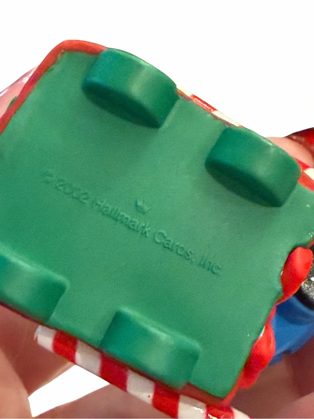 2002 Hallmark Keepsake Child's Fifth Christmas Ornament Bear Train Collectible